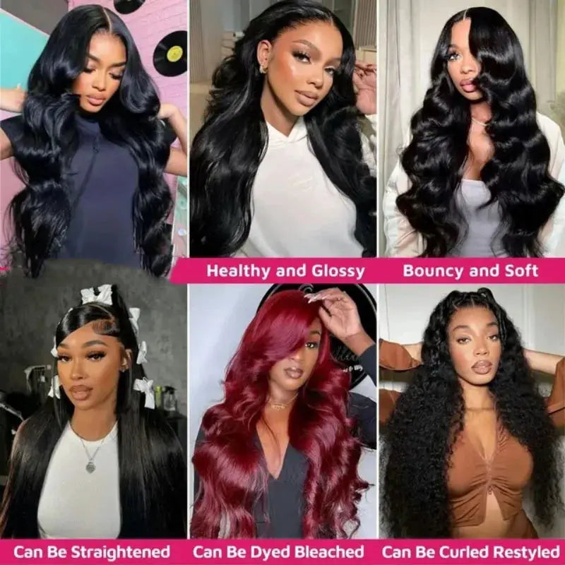 42 Inch Body Wave Human Hair Bundles Natural Black Brazilian Virgin Hair 12A Unprocessed Real Remy Extensions