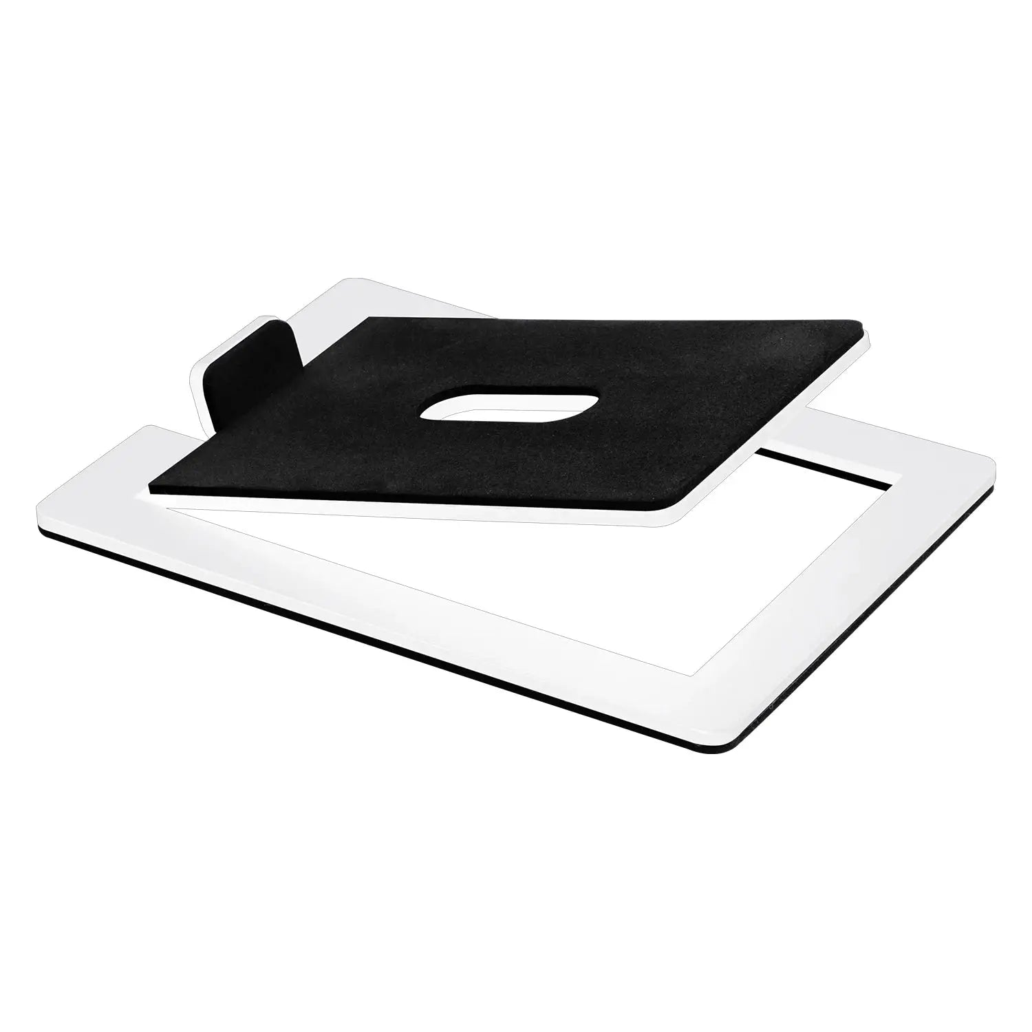 NovaTech Carbon Steel Desktop Speaker Stand With Shock Absorption For Enhanced Sound Quality