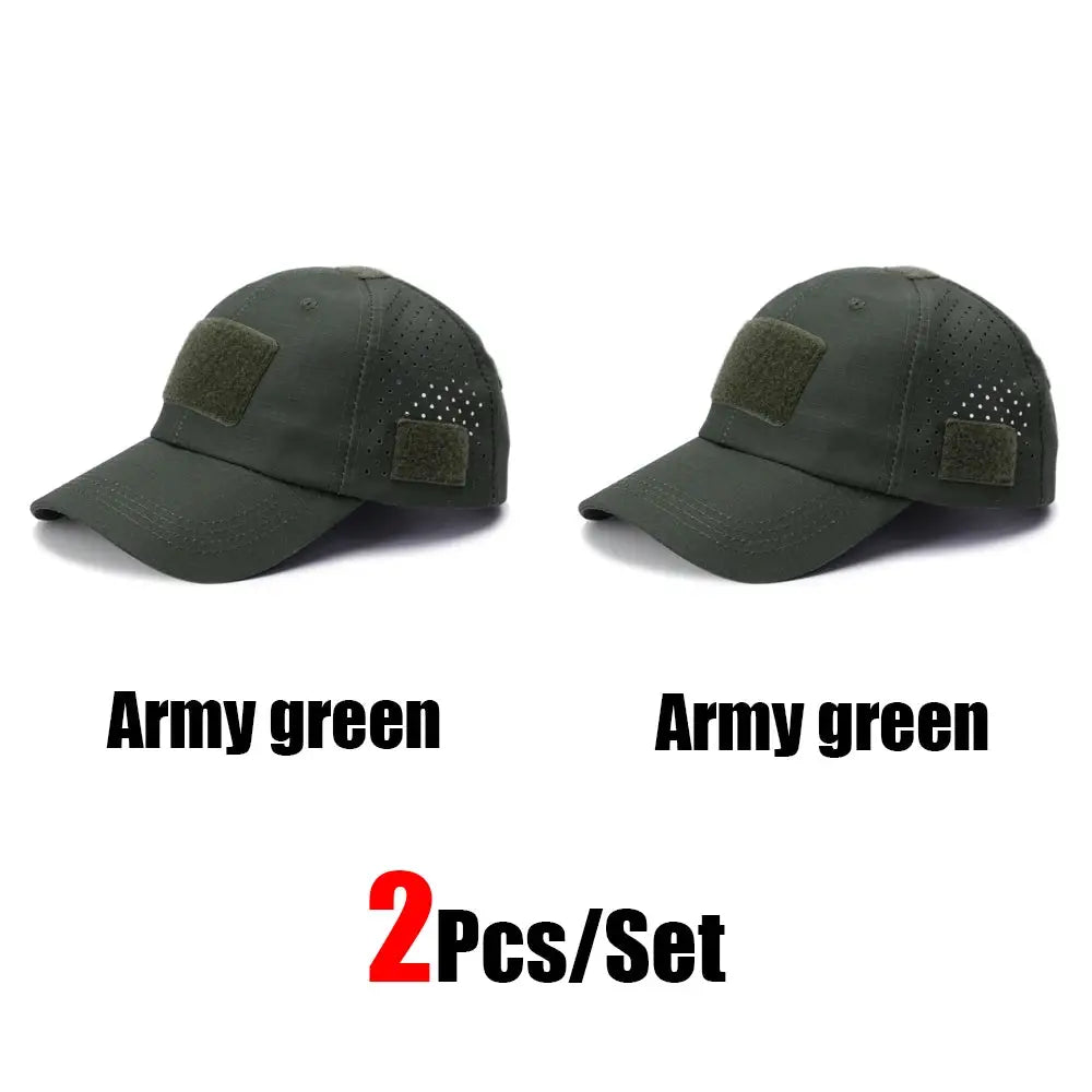 Mens Camouflage Baseball Cap Breathable Sun Protection Hat For Outdoor Sports Hunting Hiking Camping Beach Fishing