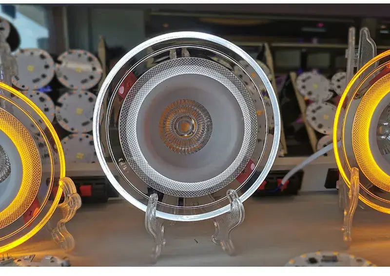 LED downlight by Simples Market, round recessed ceiling spotlight with 9W and 3-color adjustable