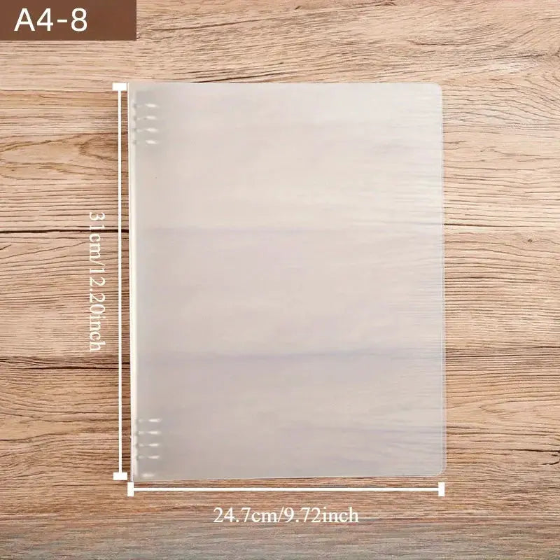 Simples Market clear PP A4 ringed binder, 3-ring, 175-page capacity for office, school, home