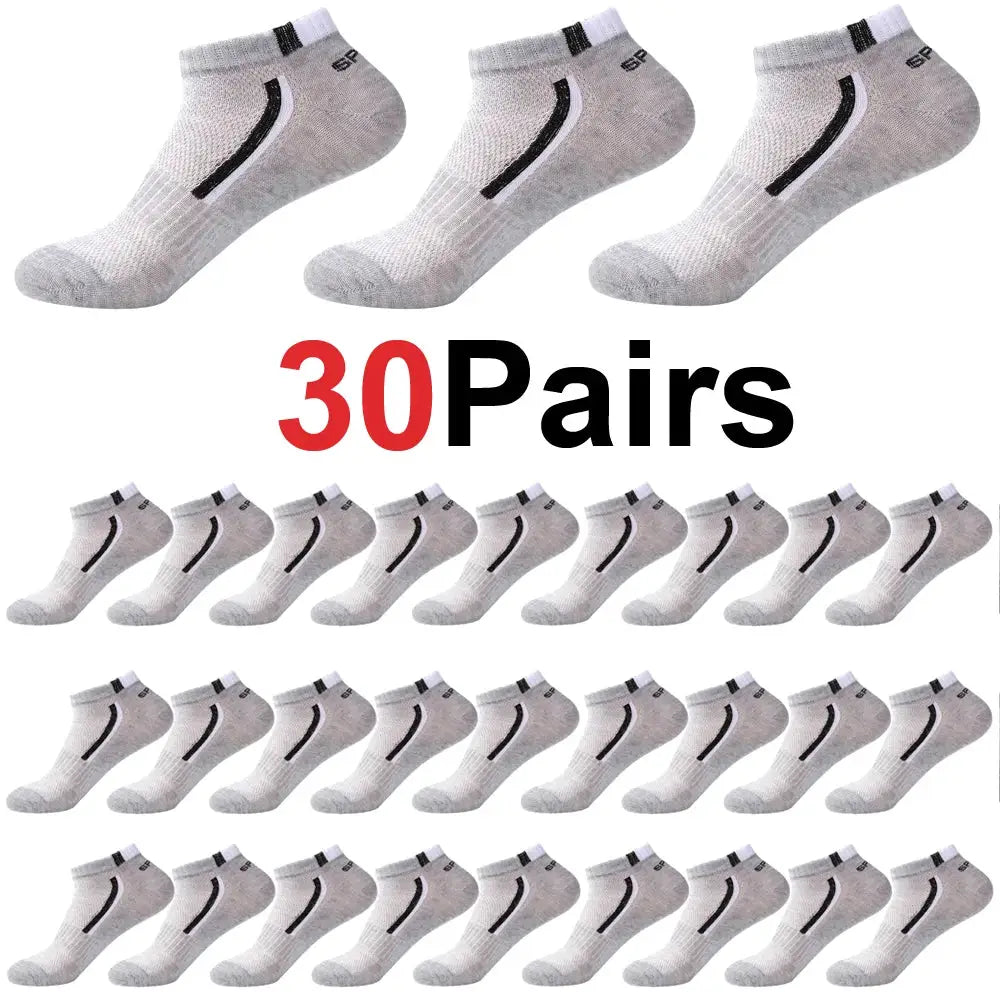 Mens Anti Slip Ankle Boat Socks Five Pairs For Business And Sports Breathable Sweat Resistant Odor Resistant Comfortable