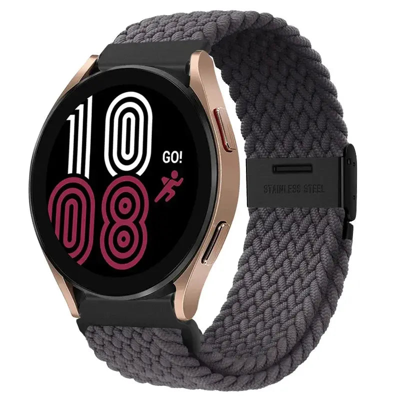20mm 22mm Nylon Band for Samsung Galaxy Watch 6 5 4 40/44mm 5Pro Active 2 Gear S3 Braided Elastic Bracelet for Huawei GT2/3 4Pro
