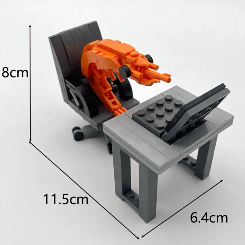 MOC Building Block Shrimp Model Figurines Puzzle Assembly Kit For Boys And Girls Internet Celebrity Parody Toy