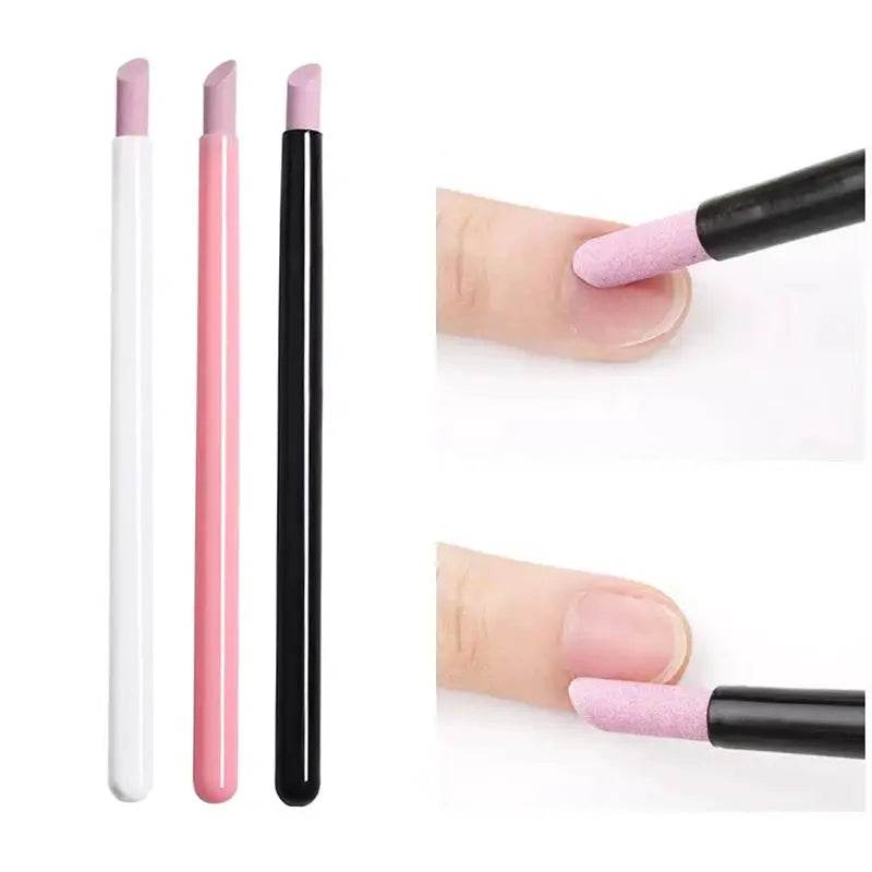 Quartz Grinding Pen Nail Art Set Cuticle Scissors Dead Skin Remover UV Gel Polish Removal Manicure Files Tools