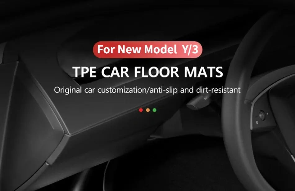 NovaAcc TPE all-weather floor mats and cargo liners for Tesla Model Y and Model 3 by Simples Market
