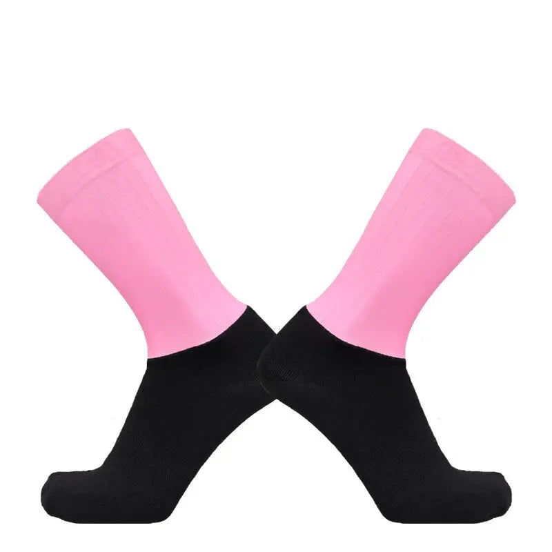 Aero Anti Slip Silicone Summer Cycling Socks For Men Grip And Comfort For Bike And Running