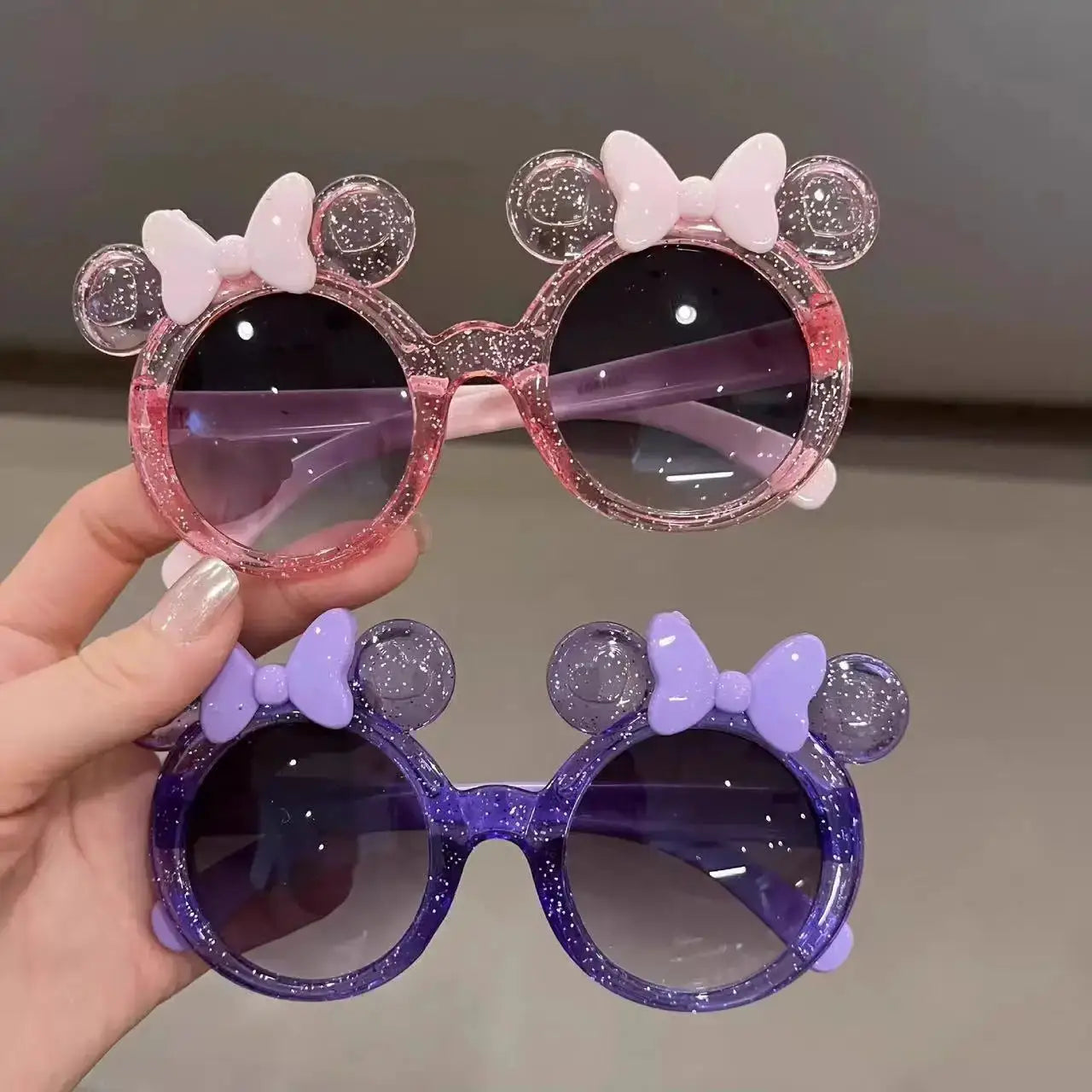 CrystalBow Kids Butterfly Sunglasses For Girls Lightweight Plastic Frames All Day Comfort