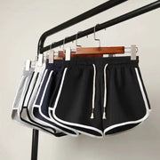 ZenFlex Women Yoga Shorts Mid Waist Breathable Lightweight Polyester For Summer Gym And Casual Wear