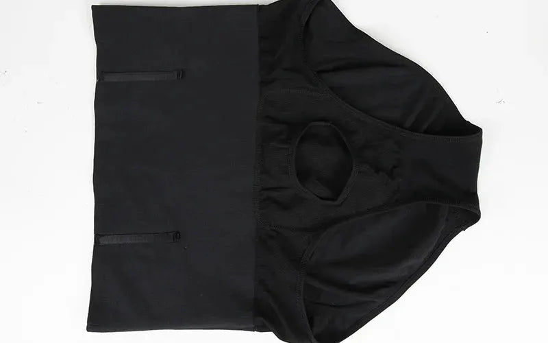 Miss Moly men's high waist shapewear short with double-layer tummy control, black