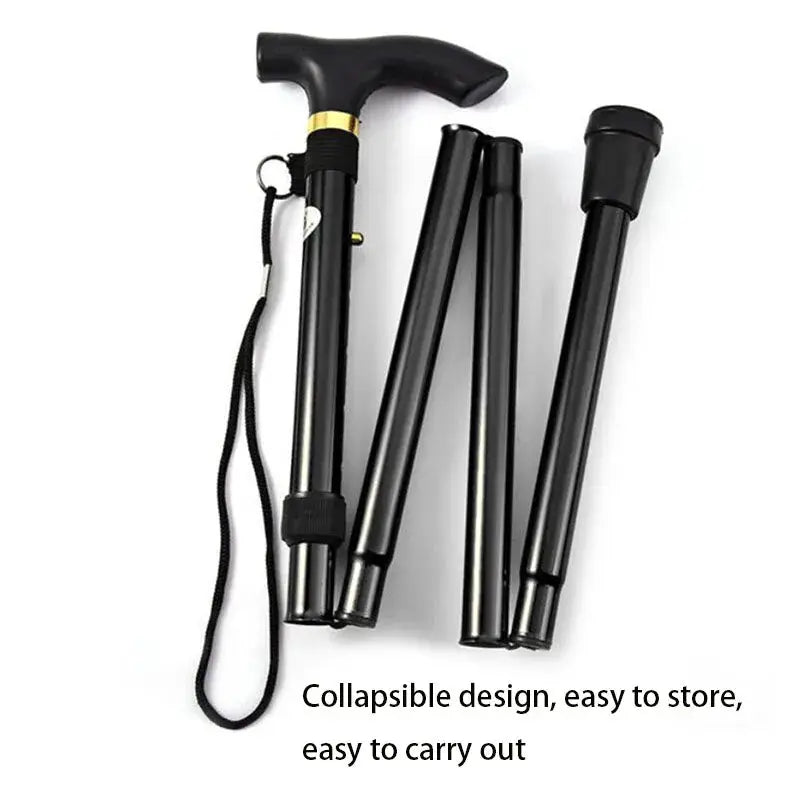 Outdoor Mountaineering Trekking Poles Five Section Telescopic Aluminum Alloy Hiking For Travel