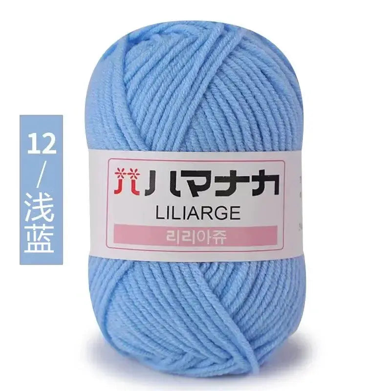 Milk Sweet Soft Cotton Baby Yarn Bamboo Blend Velvet Thick Wool For Hand Knitting And Crochet DIY Sweaters
