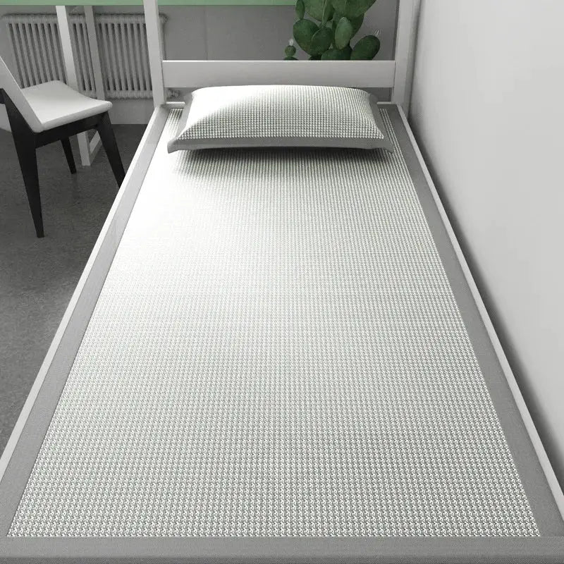 1-Piece Ice Silk Sleeping Mat for dorm bed, jacquard cooling nonwoven cover, Simples Market