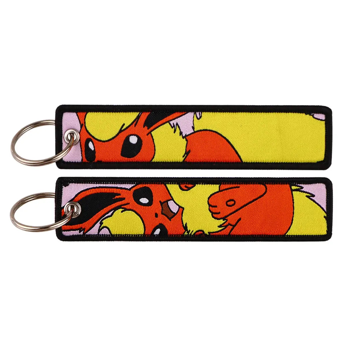 Gengar and Mewtwo Anime Keychain Zinc Alloy Double Sided Key Tag for Keys Car Motorcycle Gift for Men Women