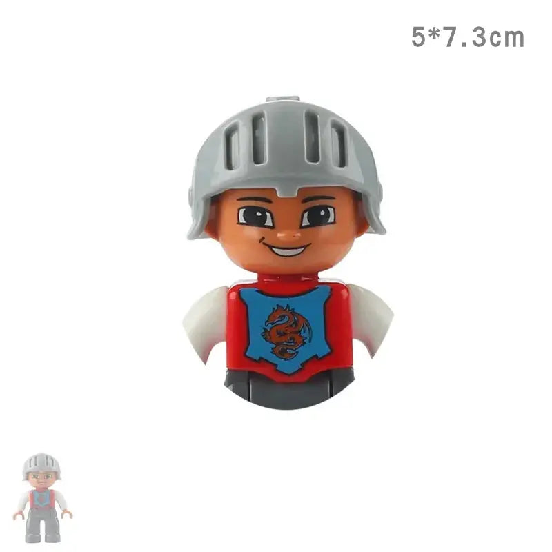Big Size Building Block Adventure Ship Series Compatible Duplo Brave Pirates Treasure Island Playset For Kids