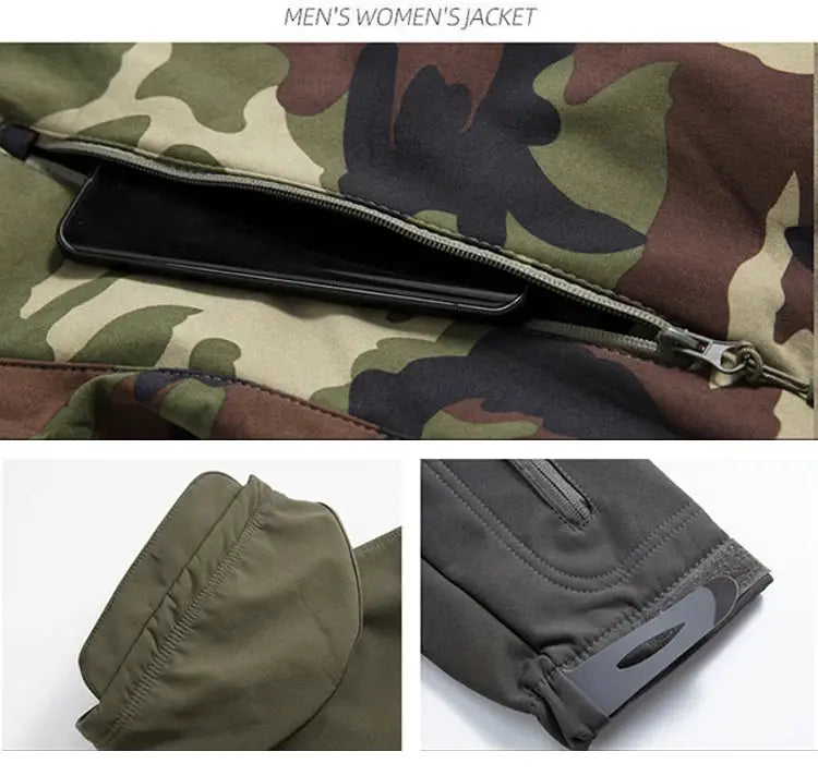 Lurker Shark Skin Soft Shell Tactical Jacket camouflage waterproof hooded coat by Simples Market