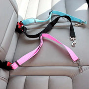 Adjustable Pet Car Seat Belt For Cats And Dogs Safe Vehicle Harness Lead Clip Secure Pet Restraint
