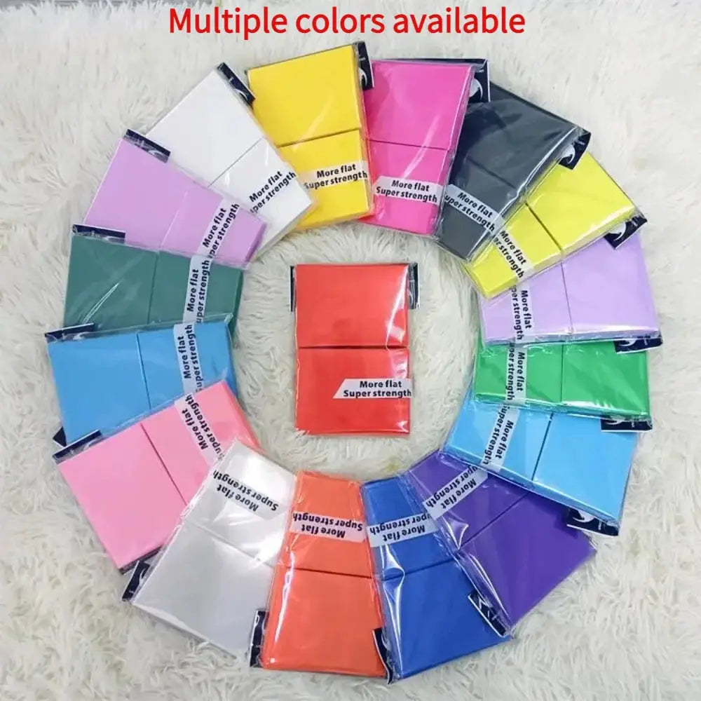 100 Pcs Matte 66x91mm Standard Size Card Sleeves For TCG Trading Cards Board Games Tarot Shield