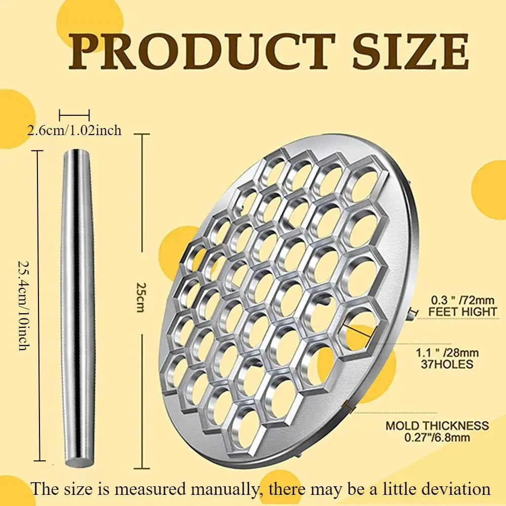 Aluminum Alloy Dumpling Mold 37 Wonton Press Machine Metal Dumpling Pressing Tool Kitchen Easy To Use