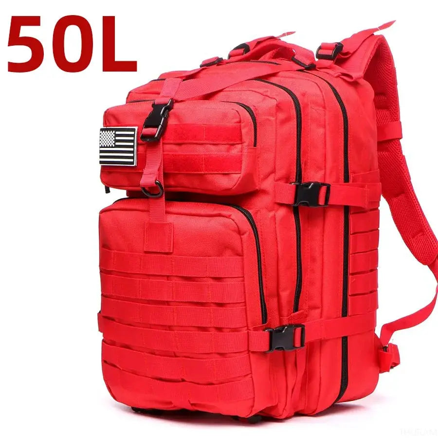 TrailMaster Tactical Backpack 25L 50L Waterproof Nylon For Outdoor Trekking Hiking Fishing Hunting Camping