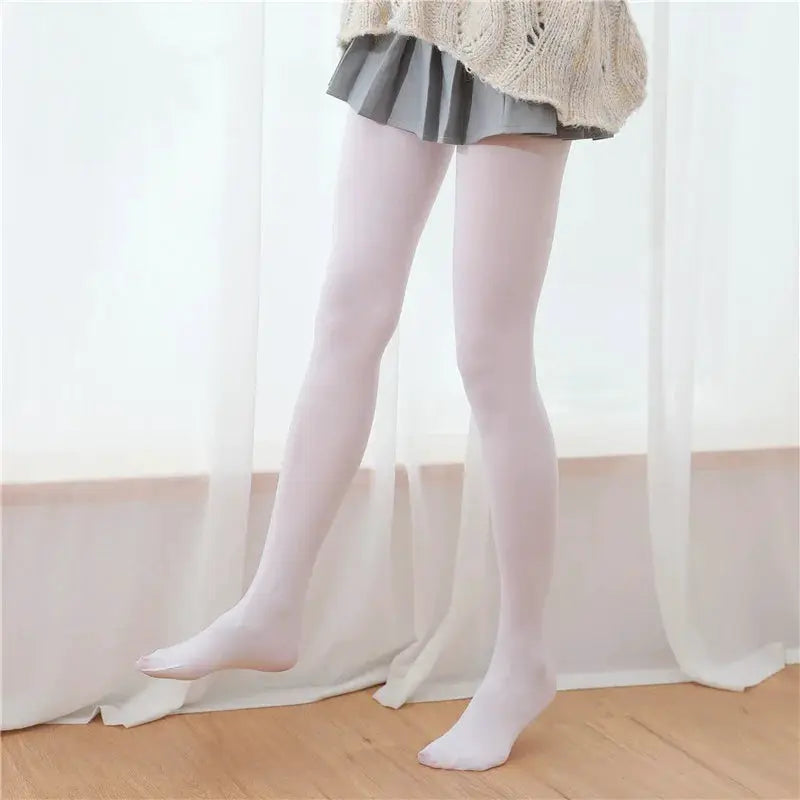 SilkNest Milk White Silk Pantyhose for Women Breathable Antibacterial Comfort Daily Wear and Dance