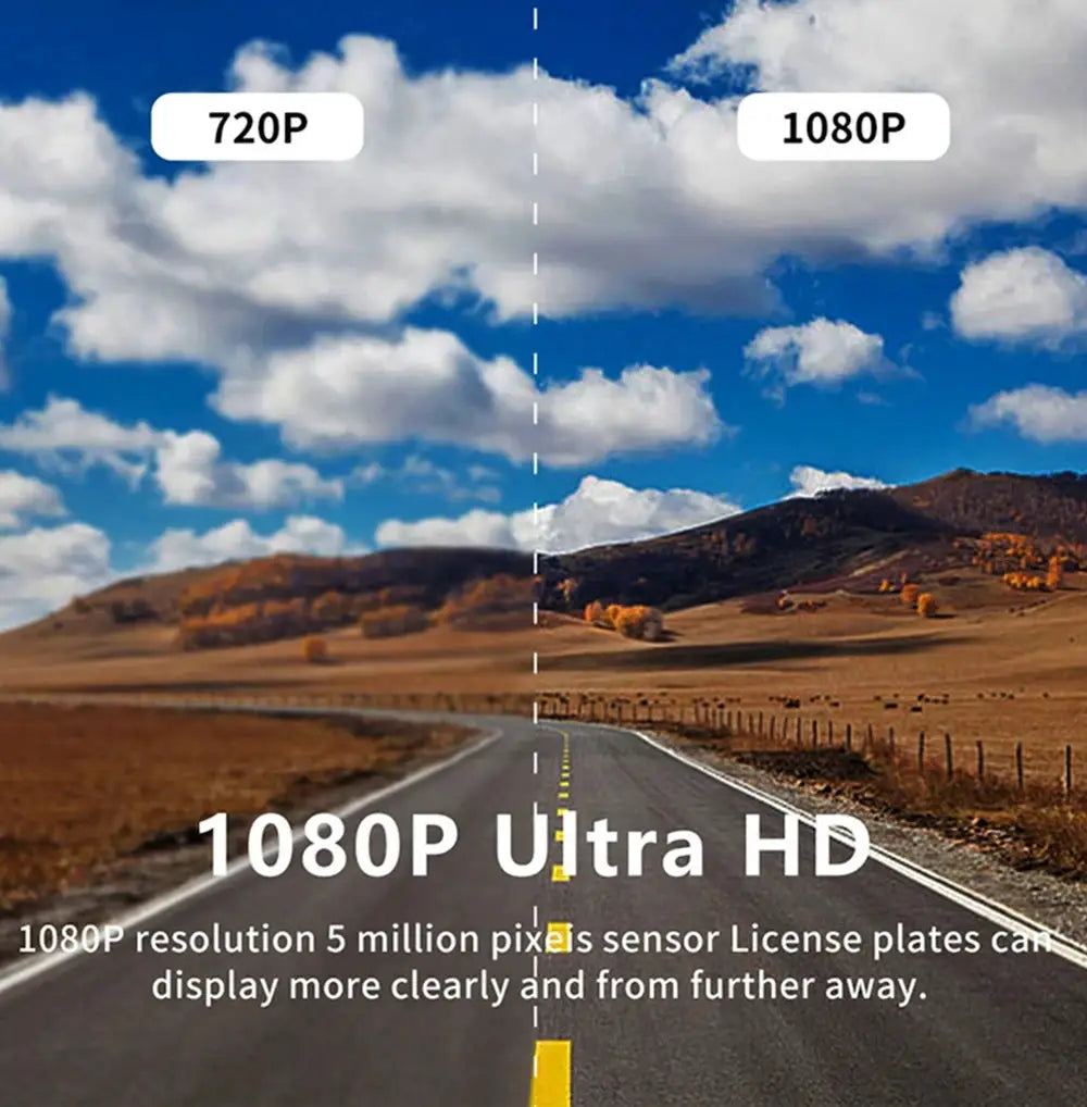 Dash cam Simples Market 1080P dual front and interior cameras with IR night vision
