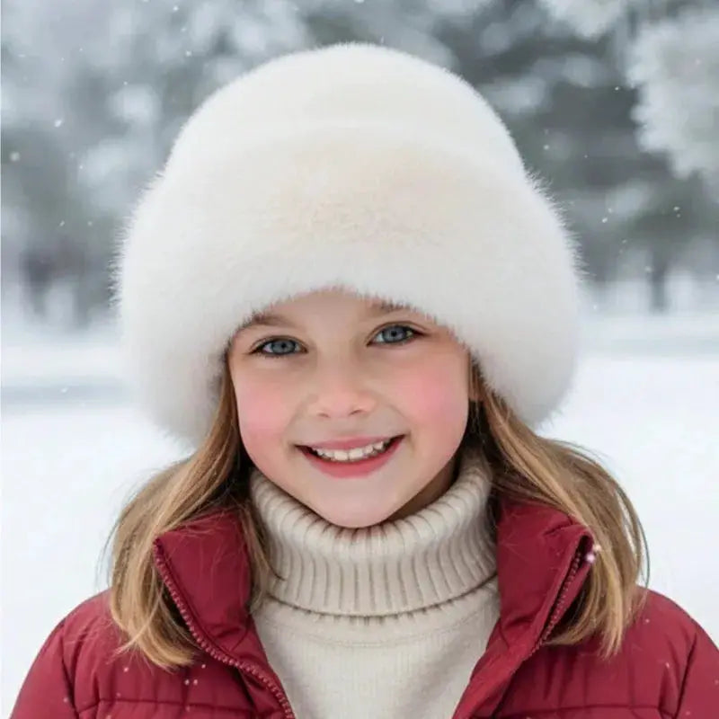 AuroraCo Womens Mongolian Style Furry Hat Korean Inspired Thickened Winter Warmth And Flattering Fit