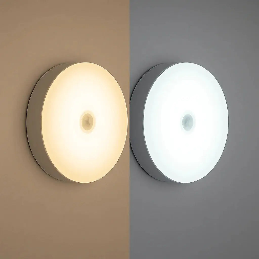 USB Rechargeable LED Night Light Motion Sensor Magnetic Wireless Lamp Warm White No Flicker For Closet Bed Cabinet