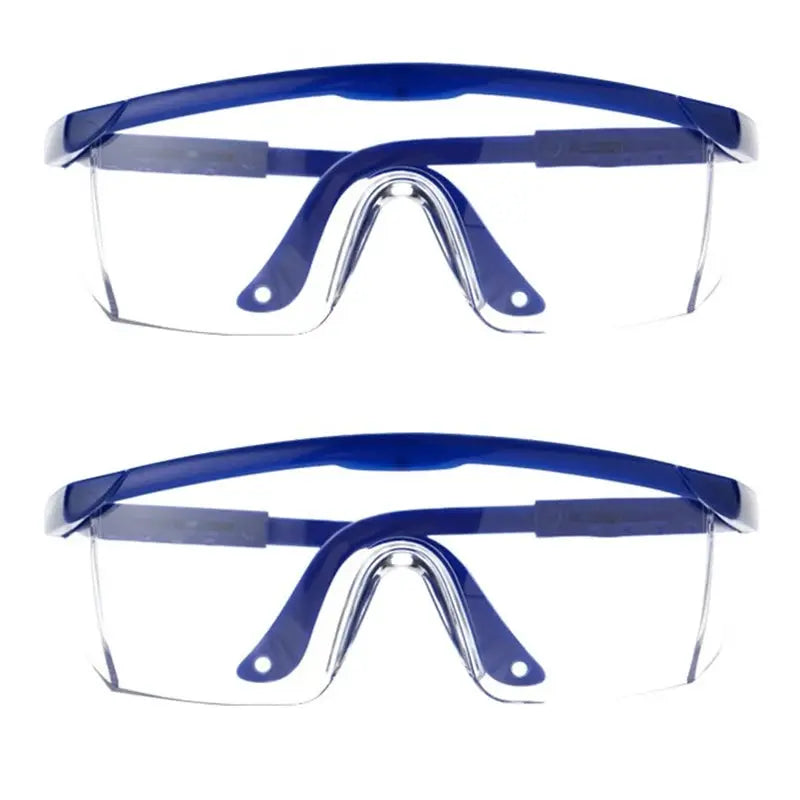 SafeGuard 2 Pack Anti Splash Safety Glasses Lightweight Impact Resistant Lenses For Dust Wind Debris Protection