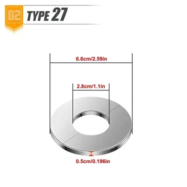 Self Adhesive Stainless Steel Faucet Cover Wall Plate Chrome Finish For Shower Water Pipe Bathroom Accessories