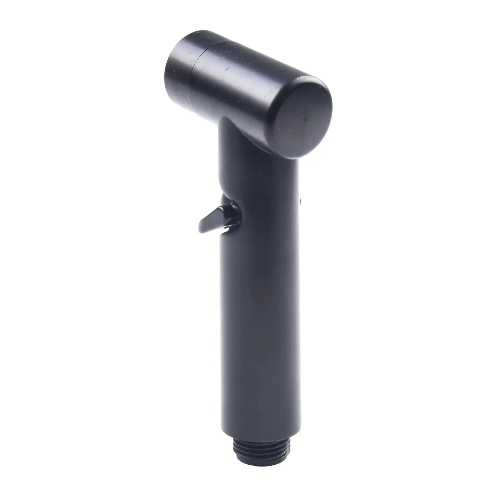 Handheld ABS spray shower head bidet sprayer in black with threaded hose connector