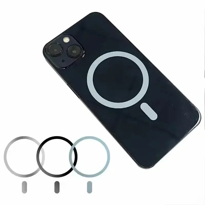 Metal plate sticker rings for MagSafe; Simples Market 1–5pcs, grey/black/light blue for iPhone/Samsung car mounts.