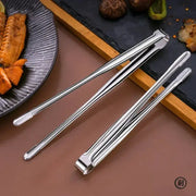 Super Grip Non Slip Kitchen Tongs Wide Tip Stainless Steel Design For Effortless Cooking Grilling And Serving
