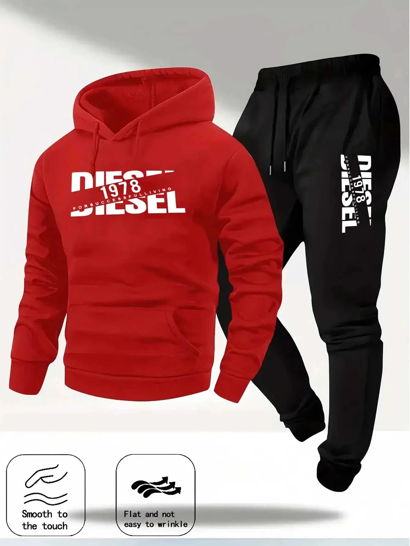 2025 Autumn Winter Hooded Sportswear Two in One Set Hoodie and Pants for Casual Fashion and Comfort
