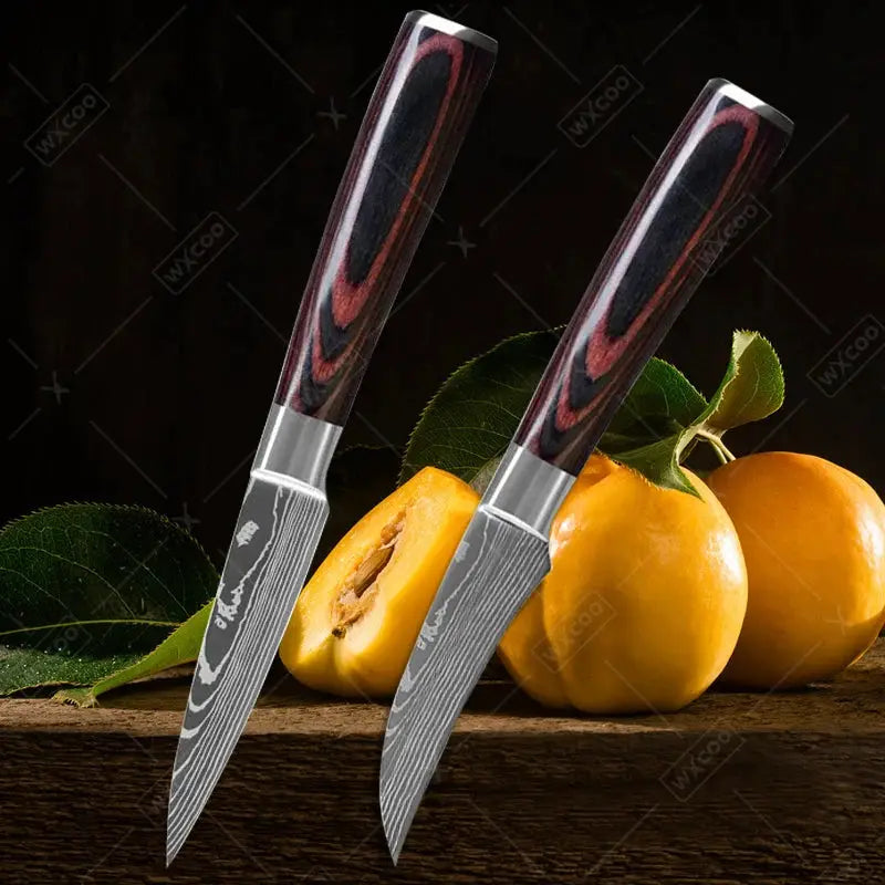 Professional Kitchen Knife Set 5Cr15Mov Stainless Steel Knives For Fruit Peeling Boning Paring Meat Cleaver