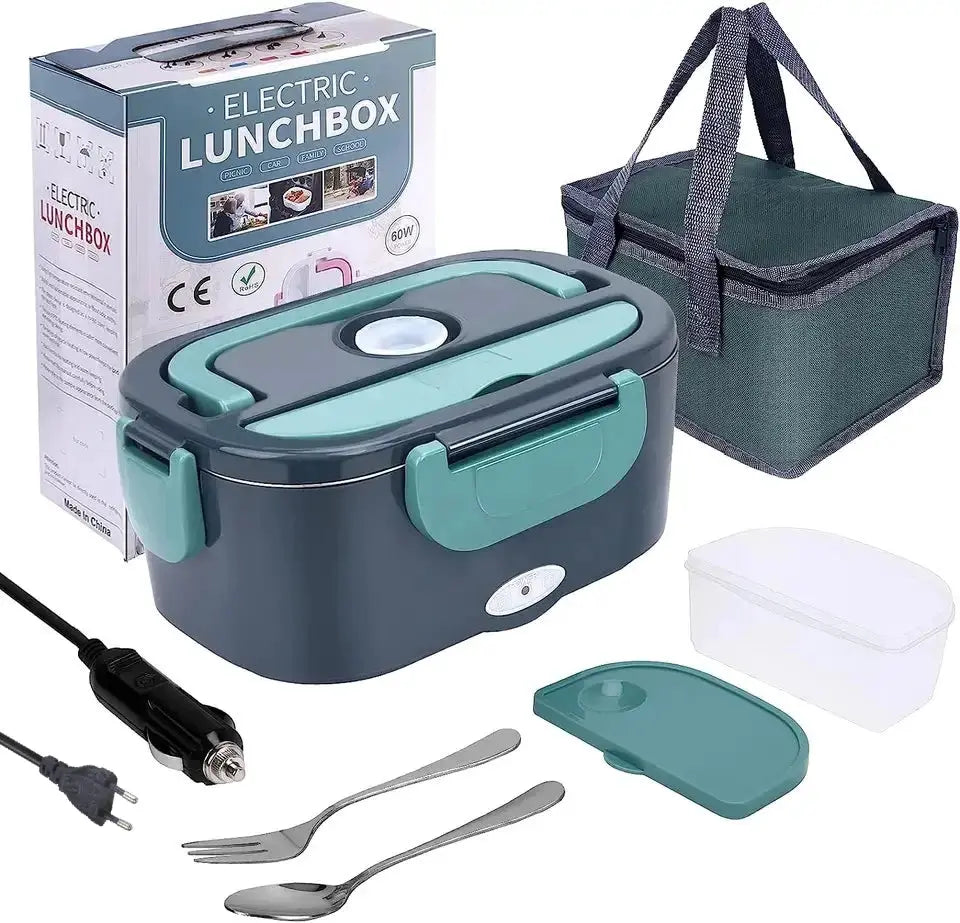 Homefish 1.8L Electric Lunch Box 75W Fast Heating Car And AC Heating Travel Office Home Use Gift With Insulated Handbag