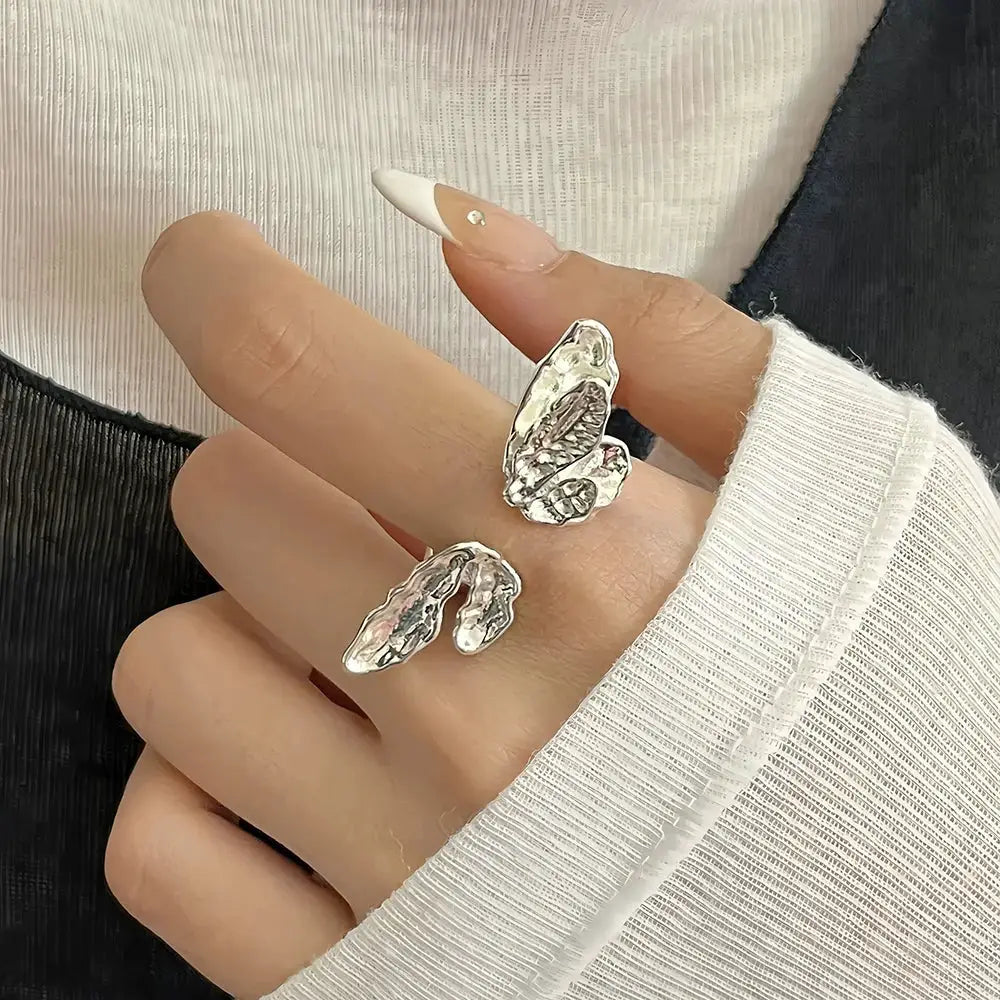 925 Sterling Silver Love Heart Ring With Hanadama Pearl For Women Gift Jewelry Birthday