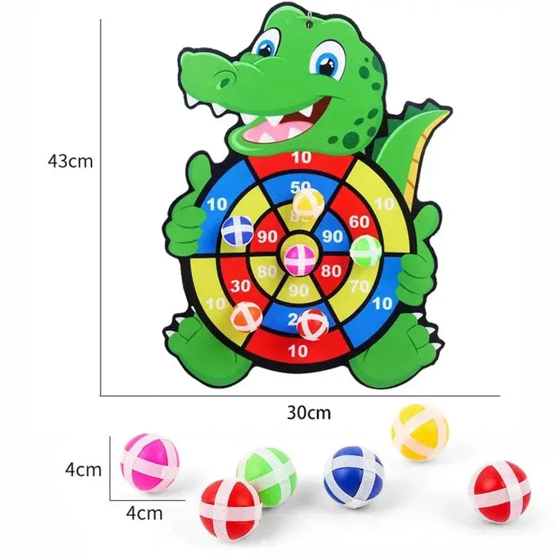 Montessori Inspired Educational Dart Board Toy With Sticky Ball Darts For Indoor Play For Children Aged 3 To 7 Years