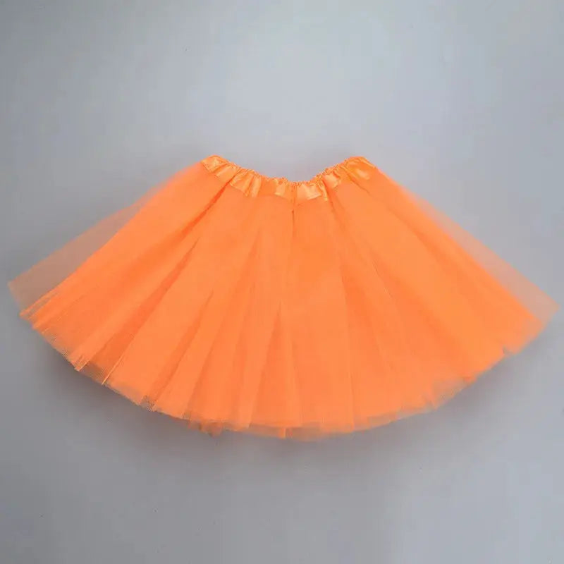 DreamDance Girls Elastic Ballet Tutu Skirt Three Layer Tulle Satin Waistband For Full Ball Gown Look Ages 2 To 8