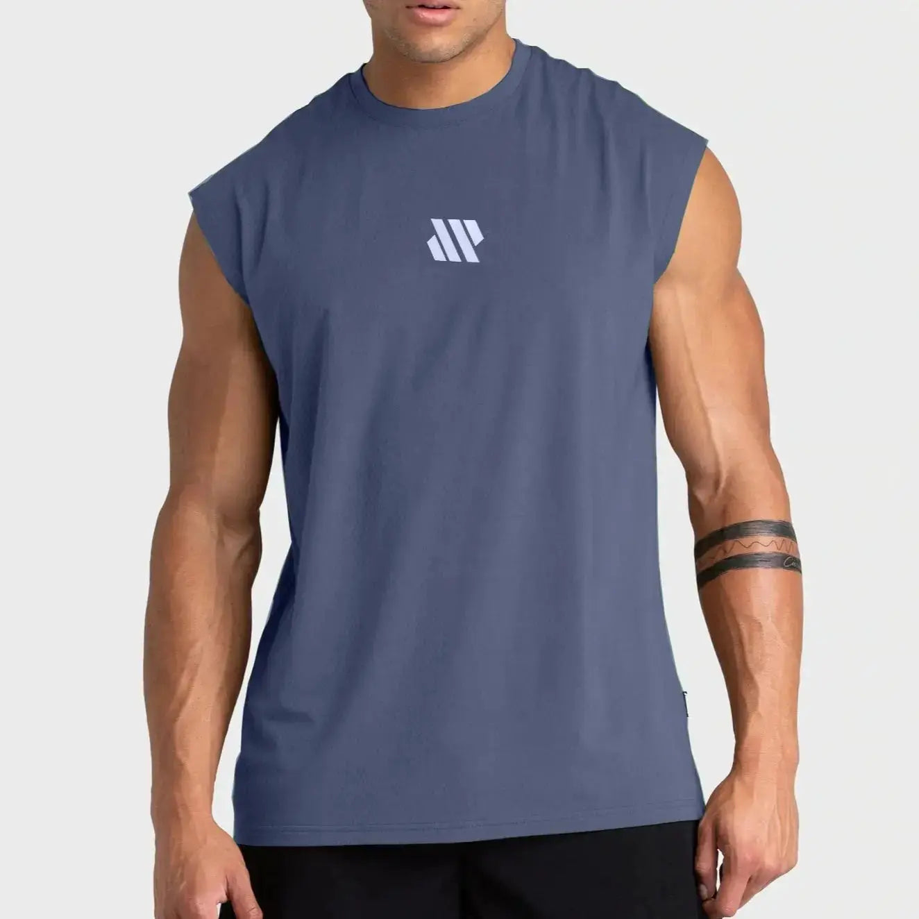 Men's Sleeveless Sports Shirt Quick Dry Breathable Vest for Gym Running and Training Loose Fit Summer Wear