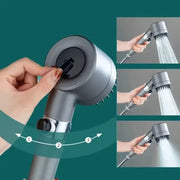 Simples Market portable shower head with three spray modes and dial control