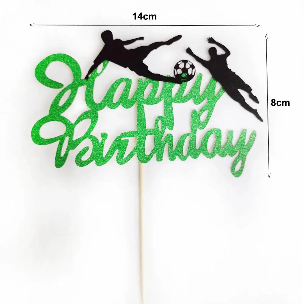 Soccer Theme Disposable Tableware Set Plates Cups Napkins Tablecloth