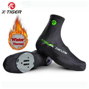 X Tiger Winter Thermal Fleece Cycling Shoe Covers For Men And Women MTB Road Racing Overshoes