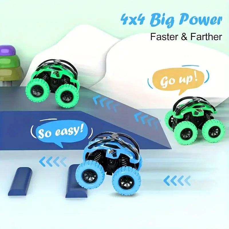 Manual Toy Monster Truck Set For Kids Aged 3 To 6 No Batteries Needed Ideal Gift For Easter And Christmas