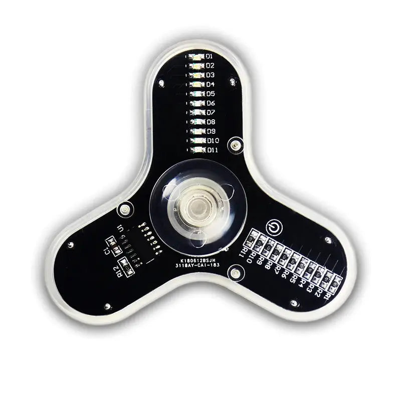 DIY Electronic Top Kit With LED Fingertip Gyro And Welding Components Circuit Board Assembly For Beginners