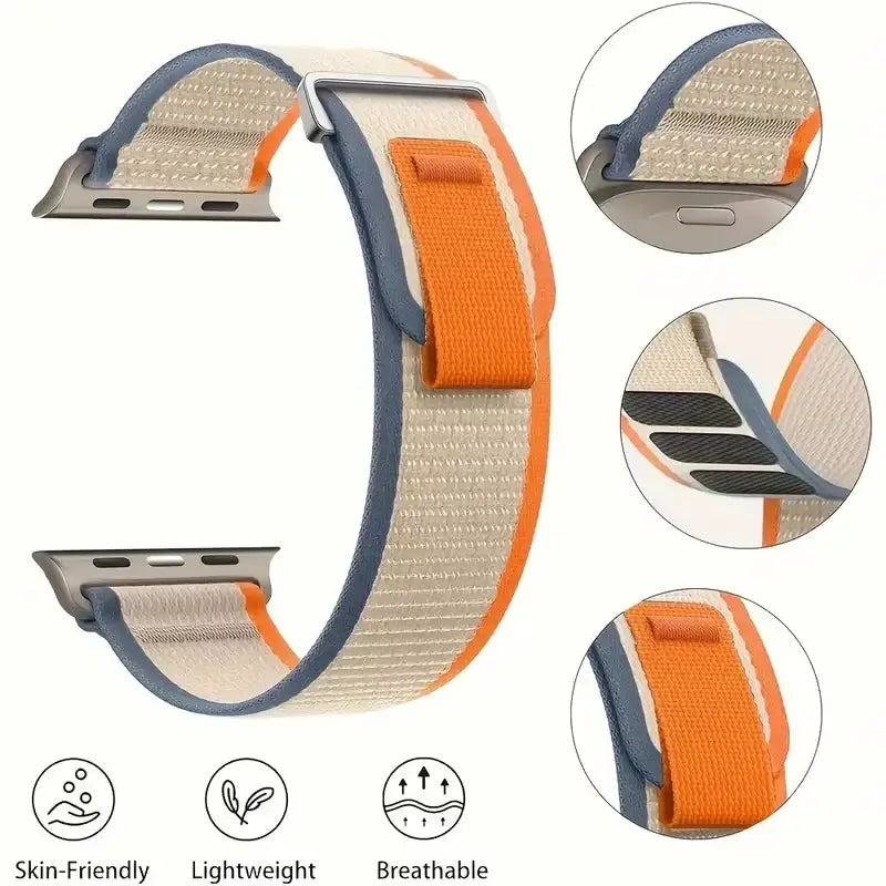 Nylon Trail loop correa For Apple Watch Ultra 2-3 49mm 45mm 44mm 42mm 46mm 41mm bracelet iWatch Series 11 10 9 8 7 6 5 SE Strap