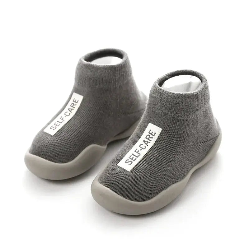 Baby Shoes Toddler First Walkers Infant Knit Booties With Rubber Soft Non Slip Sole Casual Shoes Boys Girls