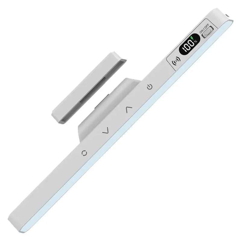 Touch Table Lamp with white finish and rechargeable battery