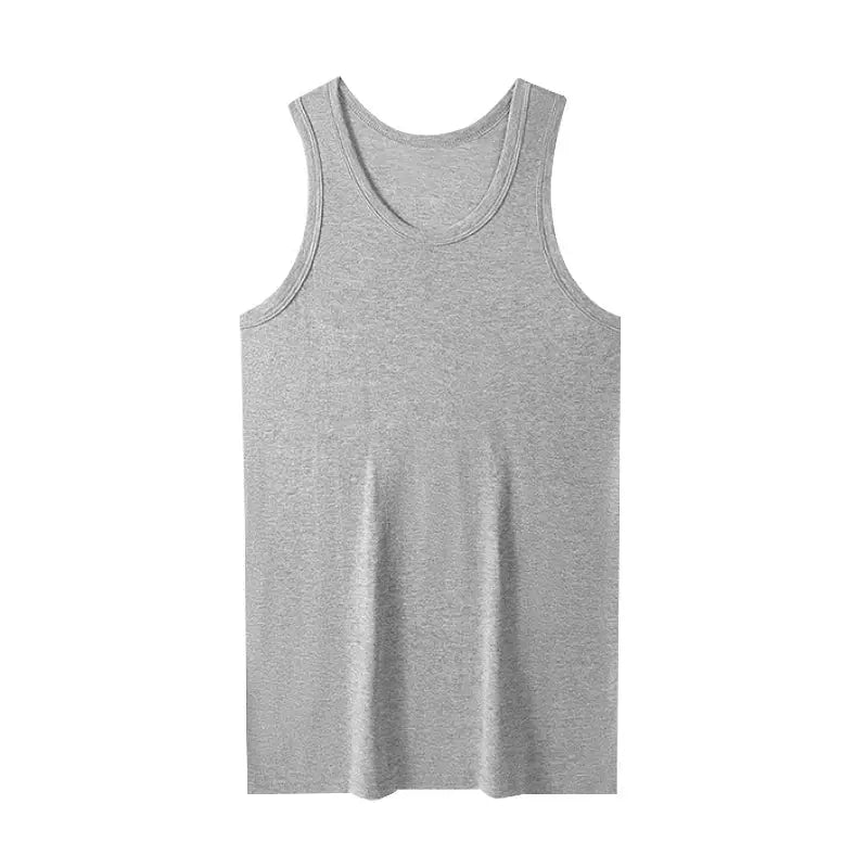 Mens Youth Cotton Vest Wide Shouldered Breathable Sweat Absorbent Sports Top For Basketball Football Fitness Slim Joker