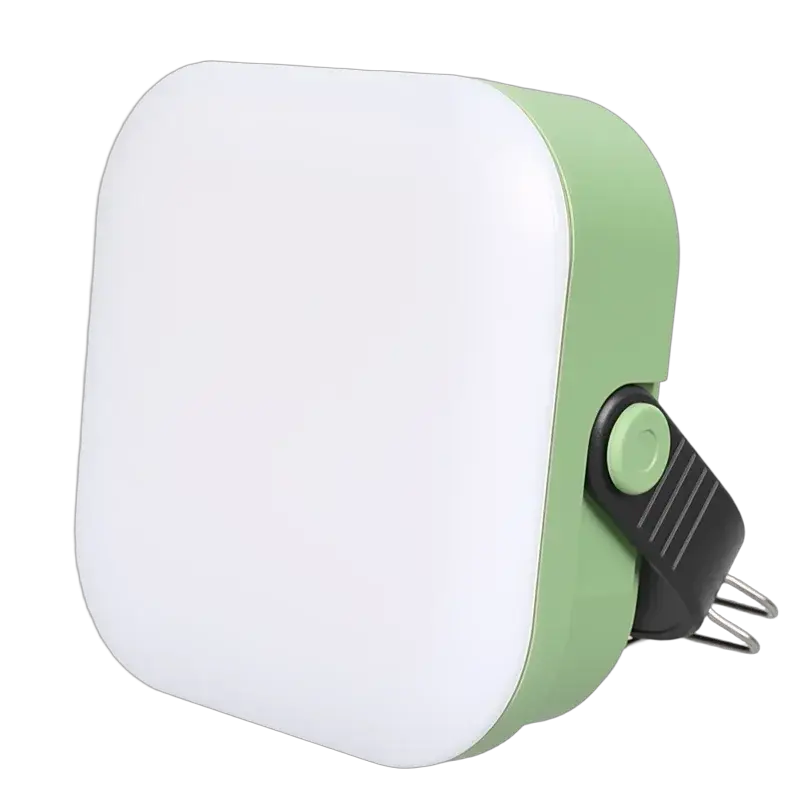 Simples Market 500W LED camping lantern, USB rechargeable portable green lamp with power display for outdoors